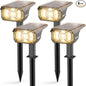 Solar Spot Lights Outdoor Landscape Lights, 40 LEDs Solar Landscape Spotlights Outdoor Waterproof Auto On/Off Garden Lights, Outdoor Lights for Yard Palm Trees Driveway Patio Pool