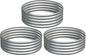 3PCS 3x3x1FT Galvanized Raised Garden Bed Kit,Vegetable Boxes-Round Metal Flower Box,Large Planter Raised Beds Outdoor Garden for Planting,Fruit,Herb-Silver