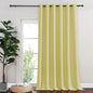 NICETOWN Room Divider Curtain 132 Inches Long, Wide Blackout Sliding Door Curtain for Bedroom, Room Darkening Privacy Window Curtain for Patio Door (1 Panel Set, Paler Yellow, 80 x 132 Inch)
