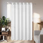 Joydeco Blackout Patio Sliding Door Curtains 96 Inches Long, Grommet Privacy Room Divider Curtains, Extra Wide Thermal Blackout Drapes for Bedroom Living Room (Pure White, 80Wx96L, 1 Panel)