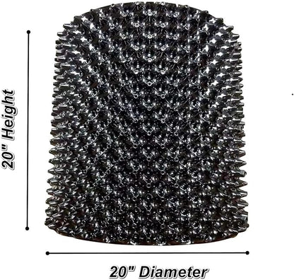 Air Pruning Containers, 25 Gallon Air Pruning Planters, 100 Liter 20" X 20" D/H Special Packing Interlocked Large Air Root Pruning Planters for Big Tree Grow Outdoor, Black, 10 Packs