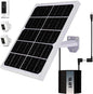 Solar Panel for Security Camera 2 in 1 Port 10W Ring Camera Solar Charger Compatible with Ring Spotlight & Stick Up Outdoor Cam Battery, IP65 Waterproof &16.4ft Long Cable with USB-C/DC Ports