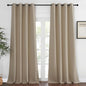 NICETOWN Bedroom Curtain Room Darkening Drapery 102 inches Length - Home Fashion Thermal Insulated Grommet Room Darkening Curtain for Living Room (Taupe, 1 Panel, 52 x 102 inches)