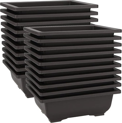 MANCHAP 20 PCS 8.9 Inch Plastic Bonsai Training Pots, Rectangular Bonsai Tree Planter Pot for Garden, Yard, Office, Home Decorative