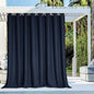 NICETOWN Outdoor Curtain for Patio Waterproof 84 inch Long, Rustproof Grommet Room Darkening Outdoor Slider Blind Window Treatment for Shower/Balcony, Navy Blue, 120 inch Wide, 1 Panel