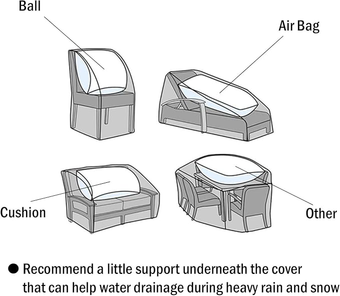 F&J Outdoors Outdoor Patio Furniture Covers, Waterproof UV Resistant - Image 9