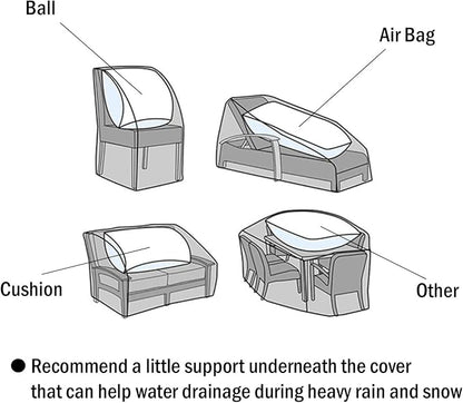 F&J Outdoors Outdoor Patio Furniture Covers, Waterproof UV Resistant - Image 9