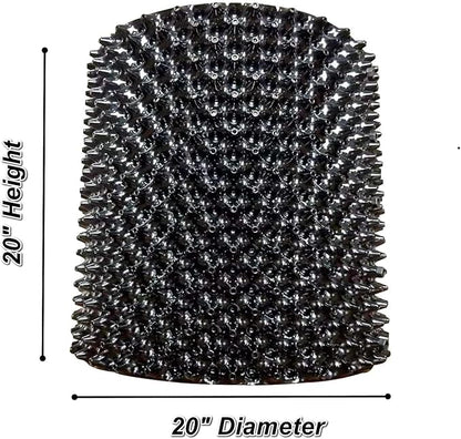 Air Pruning Containers, 25 Gallon Air Pruning Planters, 100 Liter 20" X 20" D/H Special Packing Interlocked Large Air Root Pruning Planters for Big Tree Grow Outdoor, Black, 5 Packs