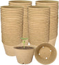 100 Pack 4 Inch Peat Pots, Biodegradable Seed Starter Pots with Drainage Holes for Indoor/Outdoor Gardening, Eco-Friendly Garden Germination Nursery Pots. (100, 4 Inch)
