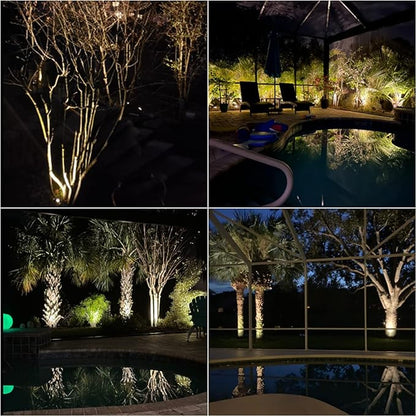 Malibu 50 Watt Floodlight Landscape Lights Outdoor Spotlight Waterproof Path Light Low Voltage Lighting with Spike Stand for Garden, Yard, Pathway, Lawn, Driveway Outdoor Lighting 8301-9601-01