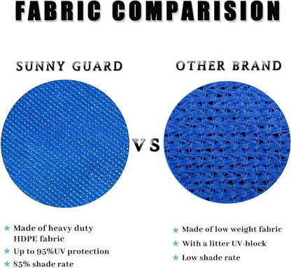 SUNNY GUARD Sun Shade Sail 12'x12'x12' Triangle Silver Grey UV Block Sunshade for Backyard Yard Deck Patio Garden Outdoor Activities and Facility(We Make Custom Size)