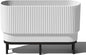 Veradek Demi Series Raised Long Planter for Indoor/Outdoor Use | Made from Plastic & Stone w/Wooden Stand | Modern Patio Décor for Flowers/Shrubs