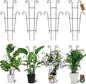 4P Plant Trellis for Potted Plants, Larger 23in Garden Trellis for Climbing Plants Indoor Outdoor, Rustproof House Plant Support Stakes for Pothos Hoya Ivy Flower