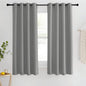 NICETOWN Blackout Bedroom Curtain 63 inches Long - Grommet Thermal Curtain Room Darkening Window Treatment Light Blocking Drape for Living Room (Silver Grey, 1 Panel, W46 x L63)