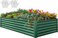 YITAHOME 8x4x1.5ft 2pcs Large Raised Garden Bed Kit, Galvanized Metal Planter Box with Gloves, Ground Nails & Safety Rubber, Outdoor Above Ground Planters for Plants Vegetables Flowers, Green
