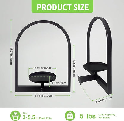 2 Pack Plant Stand Indoor Outdoor Hanging Planters for Indoor Plants Wall Plant Holder for Indoor Plants Plant Frames Wall Decor for Livingroom Bedroom Balcony Patio