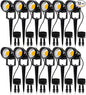 SUNVIE 12W Low Voltage LED Landscape Lights with Connectors, Outdoor 12V Super Warm White (900LM) Waterproof Garden Pathway Lights Wall Tree Flag Spotlights with Spike Stand (12 Pack with Connector)