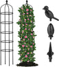 Garden Obelisk Trellis for Climbing Plants Outdoor 6.7 Ft Rose Bush Round Trellis for Pots Rustproof Metal Plant Flower Trellises for Clematis Vine Jasmine Support Outdoor Indoor