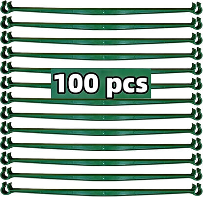 100Pcs Stake Arms for Tomato Cage, 11.8 inch Tomato Stake Connectors, Expandable Support Trellis Connectors for 11mm Stakes for Garden Climbing Plants Vegetables
