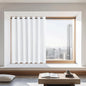 NICETOWN White Blackout Curtains 72 inches Long, Grommet Privacy Window Treatment Thermal Insulated Room Darkening Sliding Glass Door Drape for Bedroom Living Room, 1 Panel, W100 x L72