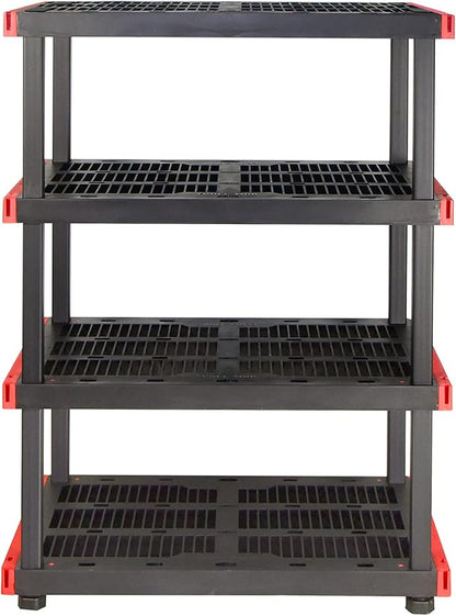 CX Craftsman 4-Tier Highly Durable Storage Rack, 4 Shleves That Support up to 200lbs/shelf, Organization and Storage, Weather-Resistant Design, Easy Assembly, American Made (55H x 40W x 24D)