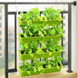 LOYALHEARTDY Vertical Garden Wall Planter Wall Mounted Planter 4-Tier Vertical Garden Planters for Growing Strawberries, Flowers, Vegetables, Herbs Indoor/Outdoor Decoration (Light Green)