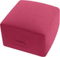 MeMoreCool Square Stuffed Pouf Ottoman Foot Rest, Floor Pouf Foot Stool with Foam Chunk Filling, Soft Stuffed Ottoman Footrest for Living Room