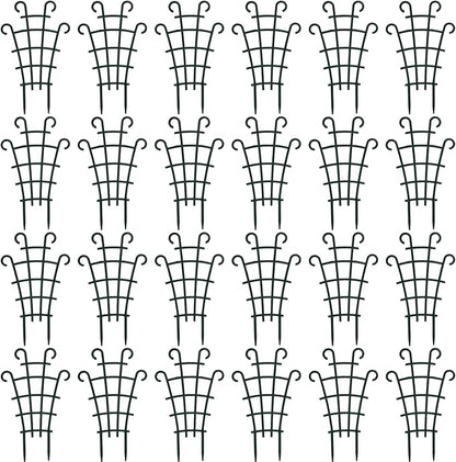 ZEAYEA 24 Pack Trellis for Potted Plants, Plastic Small Trellis for Pot, Mini Climbing Trellis Flower Pots Support for Potted Climbing Plants Vines
