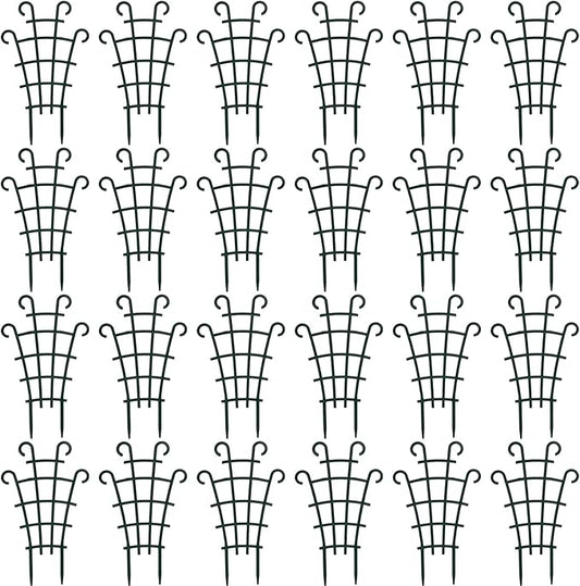 ZEAYEA 24 Pack Trellis for Potted Plants, Plastic Small Trellis for Pot, Mini Climbing Trellis Flower Pots Support for Potted Climbing Plants Vines