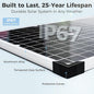 Solar Panels 30W 12V Monocrystalline Kit with MPPT Controller