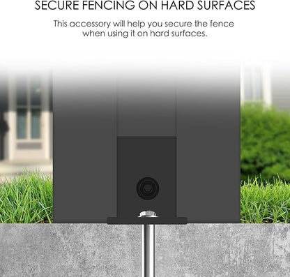 Kozyard 50" W x 48" H Privacy Screens Fence Panel Specifically for Hard Surfaces, Aluminum Post, Air Conditioner Fence Panels, Pool Equipment Enclosure, Trash Can Screens Fence, with Base. 3 Panels