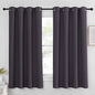 NICETOWN Greyish Purple Blackout Curtain for Living Room - Solid Thermal Insulated Grommet Blackout Panel/Drape for Bedroom Kitchen Window (1 Panel, 52 inches Wide by 54 inches Long)