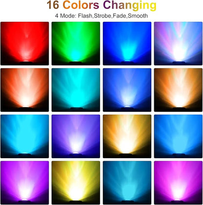 RGB Pond Lights with Timer, Super Bright LED Underwater Submersible Colorful Landscape Spotlights, Remote Control IP68 Waterproof Fountain Lights for Fish Aquarium Tank Garden Yard (Set of 5)