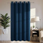 Joydeco Blackout Patio Sliding Door Curtains 108 Inches Long, Grommet Privacy Room Divider Curtains, Extra Wide Thermal Blackout Drapes for Bedroom Living Room (Navy Blue, 70Wx108L, 1 Panel)