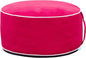 QILLOWAY Indoor/Outdoor Inflatable Stool,Round Ottoman,All Weather Foot Rest for Camping or Home,Red