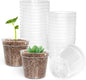 BTPLASTIK 50 Pack 2.5 Inch Clear Nursery Pots for Plants, Sturdy Plastic Plant Pot for Planting Vegetables Flowers Seedlings, Transparent Seed Starter Pots with Drainage Holes, garden, Gardening Gifts