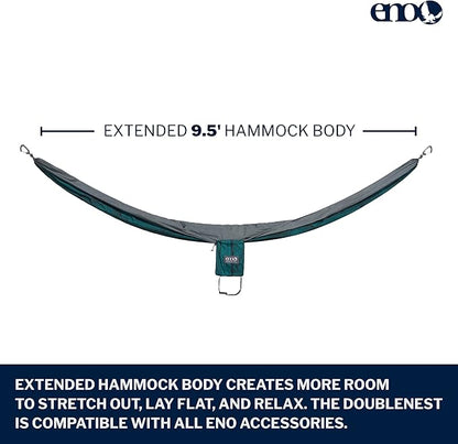 ENO, Eagles Nest Outfitters DoubleNest Lightweight Camping Hammock, 1 to 2 Person, Special Edition Colors, ATC