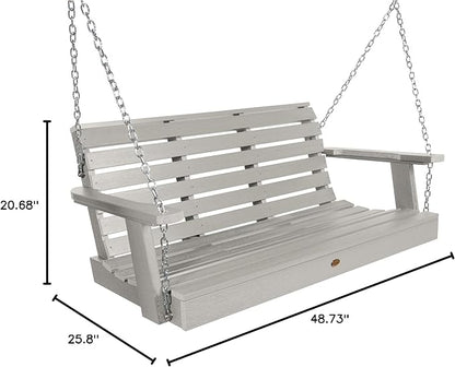 Highwood Weatherly Porch Swing, 4 Feet, Harbor Gray
