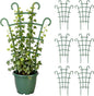 Plant Support Stakes,Stackable Plant Trellis for Indoor Climbing Plants,Small Plant Climbing Trellis for Potted Plants Plastic Climbing,Potted Plant Trellis for Houseplants (6PCS)