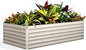 Garvee 6x3x2ft Galvanized Raised Garden Bed Outdoor,Rust-Resistant Raised Garden Beds for Gardening, Easy Assembly Outdoor Garden Box & Planters, Beige