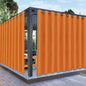 PureFit Outdoor Curtains for Patio Waterproof Weatherproof, UV Resistant Outside Curtains for Gazebo, Front Porch, Pergola, Sun Blocking Privacy Curtain, 150W x 95L inch, 1 Panel, Orange