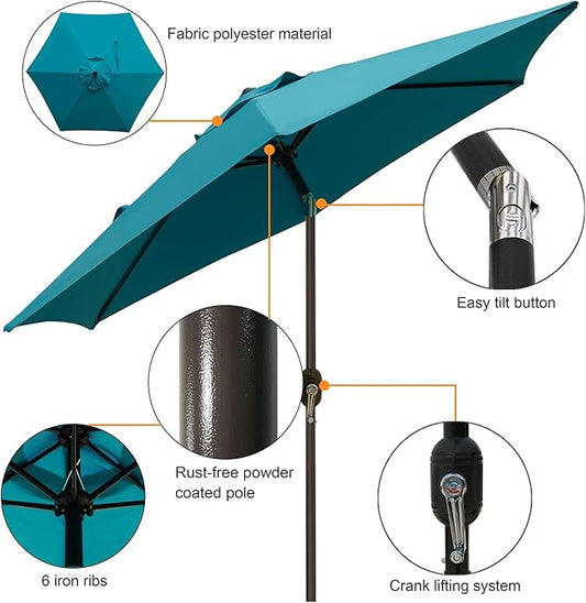 Patio Umbrella, 7.5 Ft – Yard Umbrella