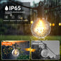 String Lights 240 FT Outdoor, 120 G40 LED Bulbs, IP65 Waterproof