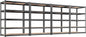 REIBII 2400LBS Storage Shelves 5 Tier Garage Shelving Heavy Duty, Adjustable Metal Shelving, Garage Shelves for Basement, Warehouse, Pantry, Closet, Kitchen 72" H x 35.55" W x 16" D, Black, 4 Pack