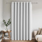 Joydeco Blackout Patio Sliding Door Curtains 96 Inches Long, Grommet Privacy Room Divider Curtains, Extra Wide Thermal Blackout Drapes for Bedroom Living Room (Greyish White 100Wx96L, 1 Panel)