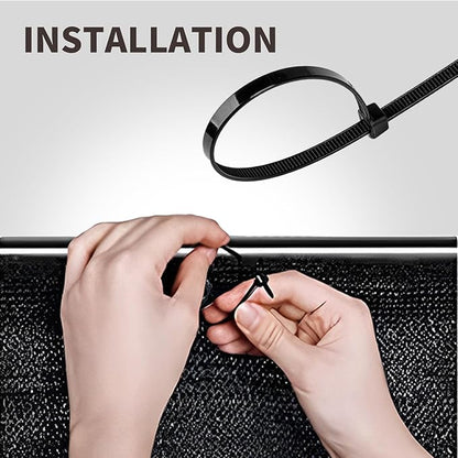 LOVE STORY Custom Size 2'6''x6' Black Balcony Privacy Screen,UV Block Privacy Fence Screen,90% Shield for Outdoor Pool Garden Apartment Railing