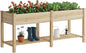FILWH Raised Garden Bed with Legs Elevated Wooden Planter Box Stand Large Planter Stand Box for Fruits Vegetables Flowers with Divider with Bag - 72 * 24 * 30.5IN
