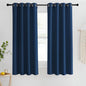 NICETOWN Blackout Short Curtain 63 inches Long for Windows, Thermal Insulated Curtain Grommet Room Darkening Window Treatment for Bedroom/Living Room, 1 Panel, W46 x L63, Moroccan Blue