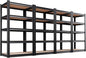 AOAORRG Set of 4 Garage Shelving Heavy Duty Storage Shelves, Metal Adjustable Shelving Unit, Utility Garage Organizer Shelf for Basement, Pantry, Kitchen, Warehouse, 31.5"W x 13.8"D x 71.2"H, Black