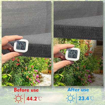 90% Shade Cloth Sun Shade Fabric Privacy Screen Shade Cover for Patio Garden Pergola Shade Cover Canopy with Gromments